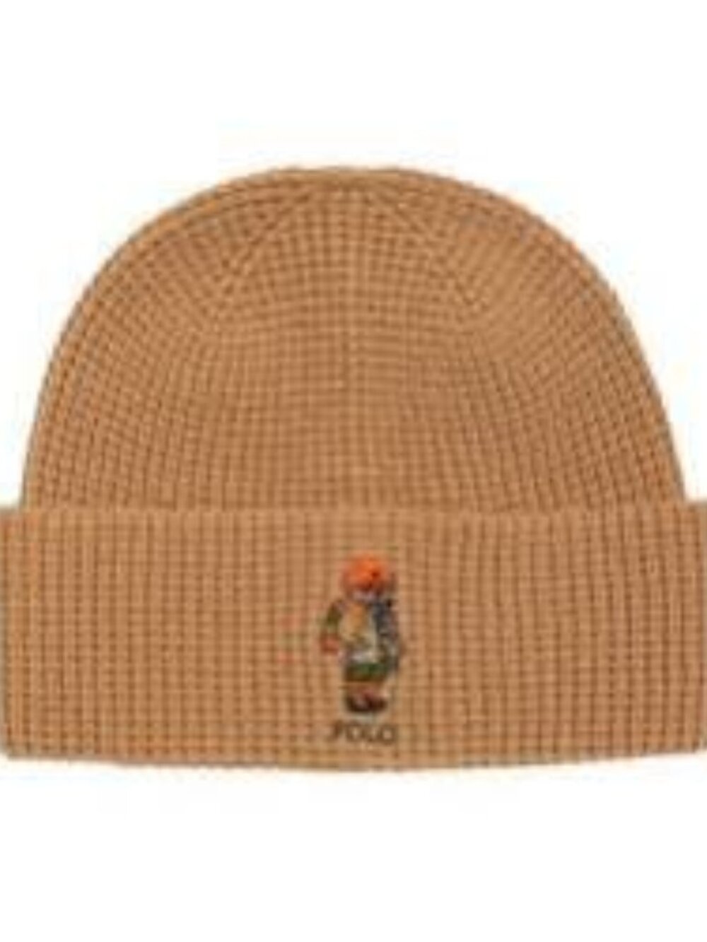 Polo Ralph Lauren Men's Brown Polo Bear Cuffed Knit Beanie Hat